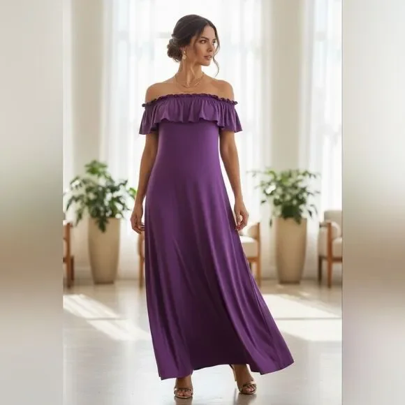 Baby Phat- Purple Maxi Dress - Picture 1 of 5
